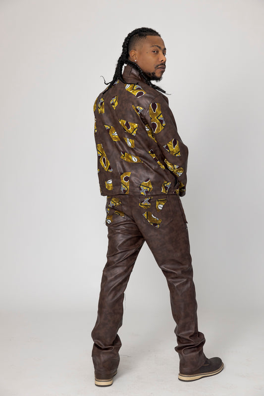 Kunstlederjacke und Hose Francis
