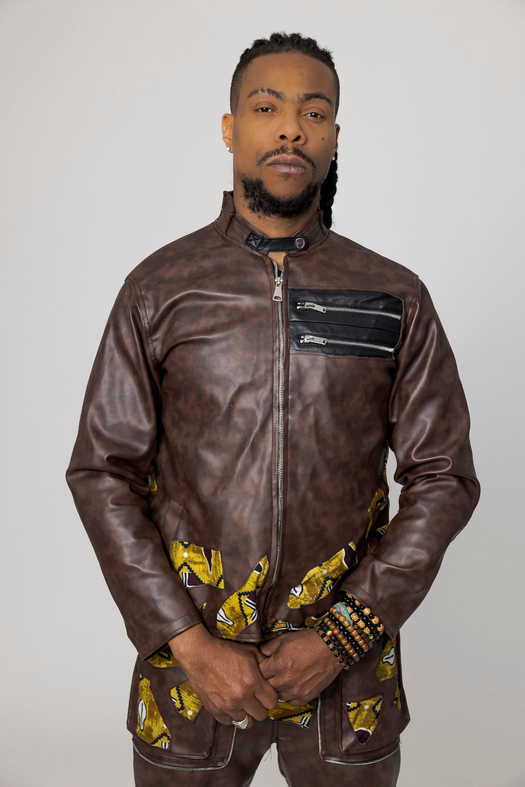 Kunstlederjacke und Hose Francis
