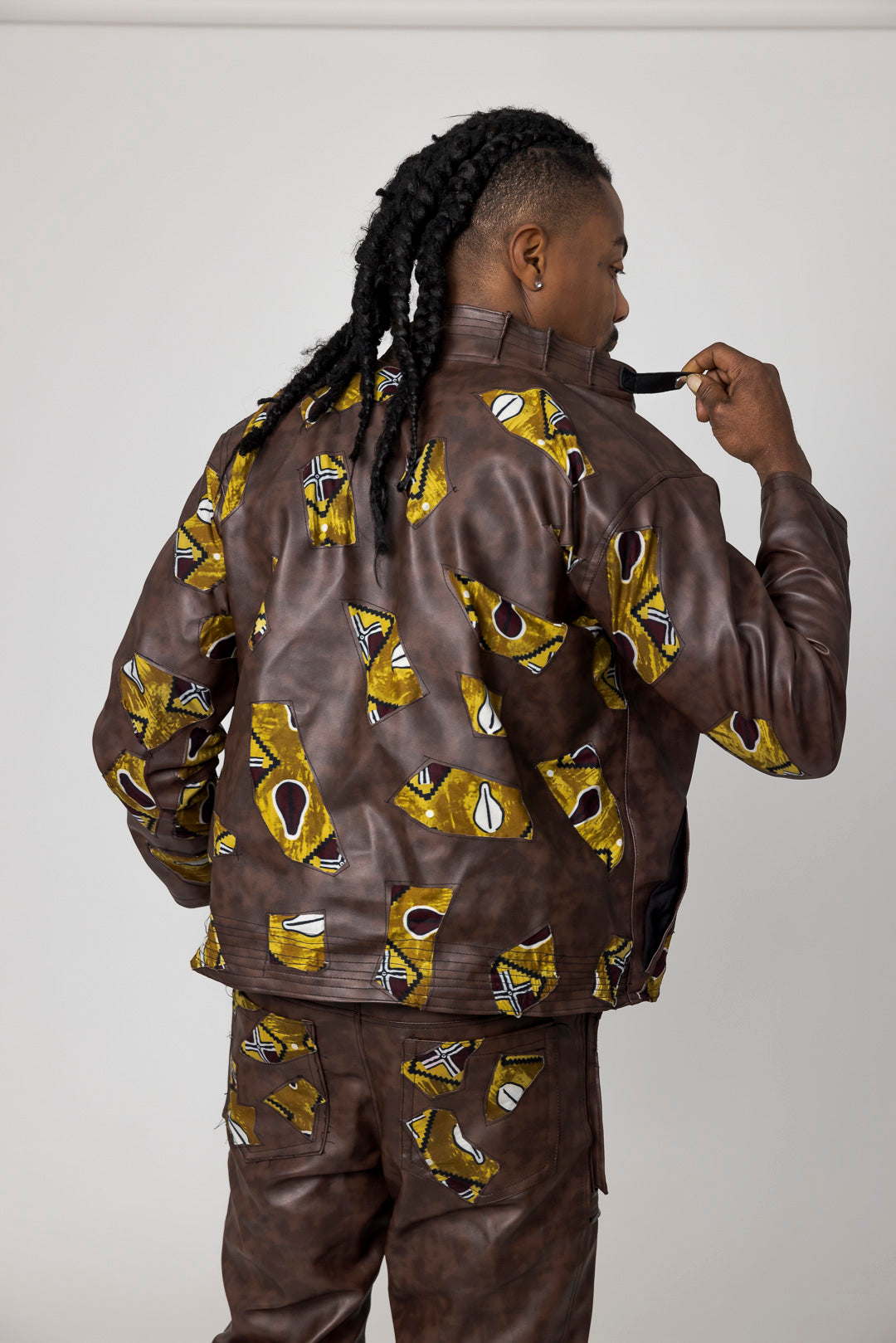 Kunstlederjacke und Hose Francis