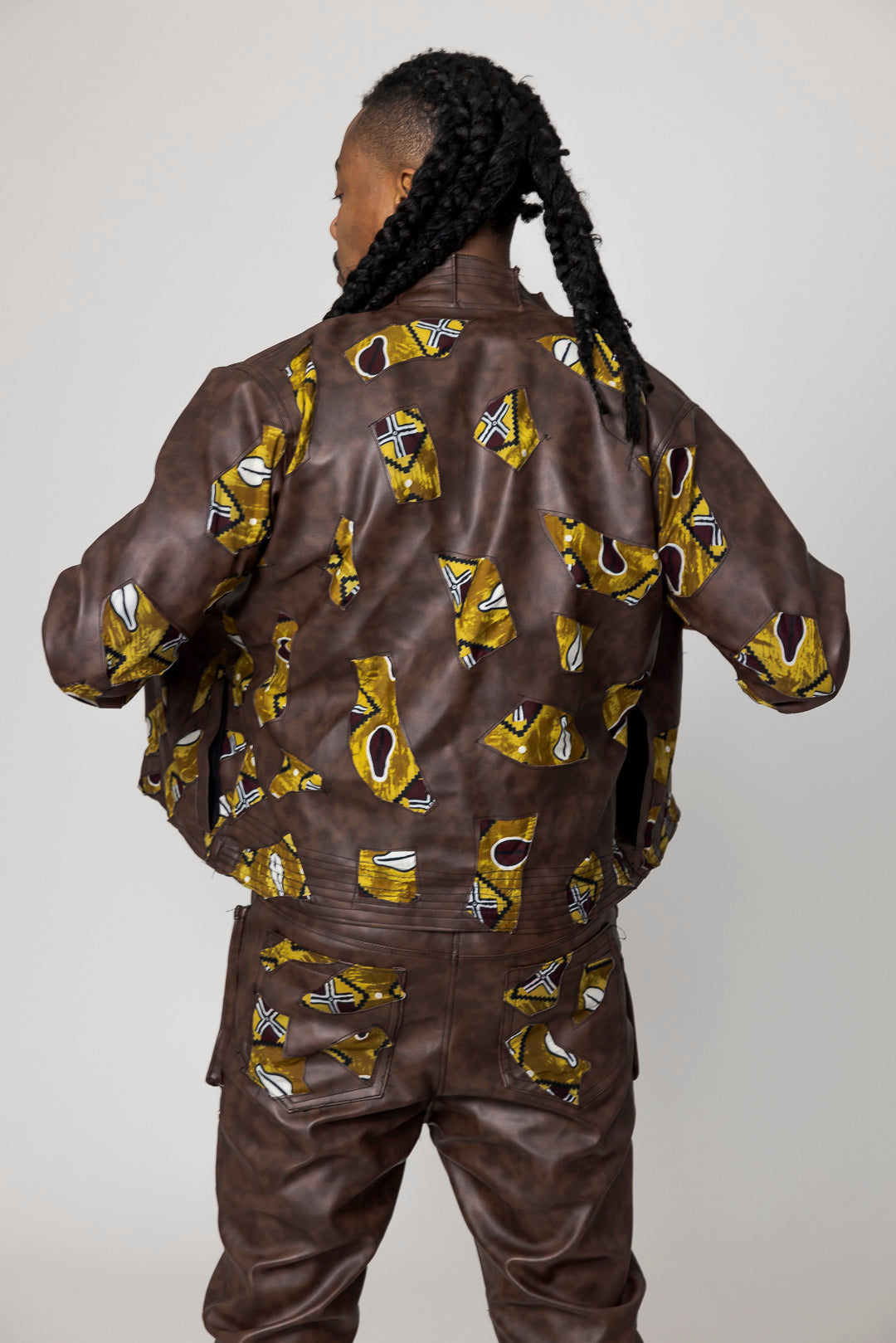Kunstlederjacke und Hose Francis