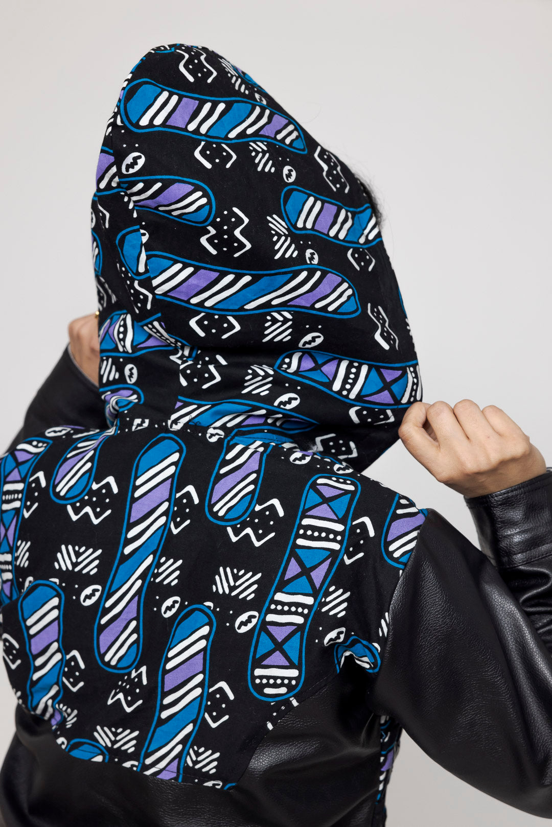 Kunstlederjacke und -hose Joggi