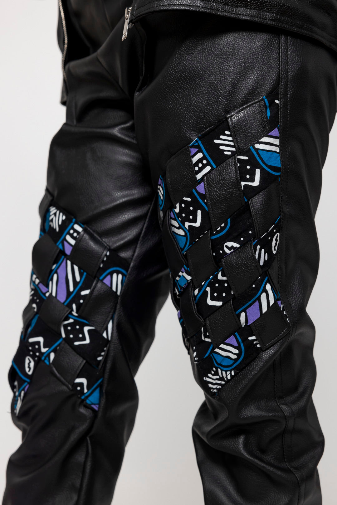 Kunstlederjacke und -hose Joggi