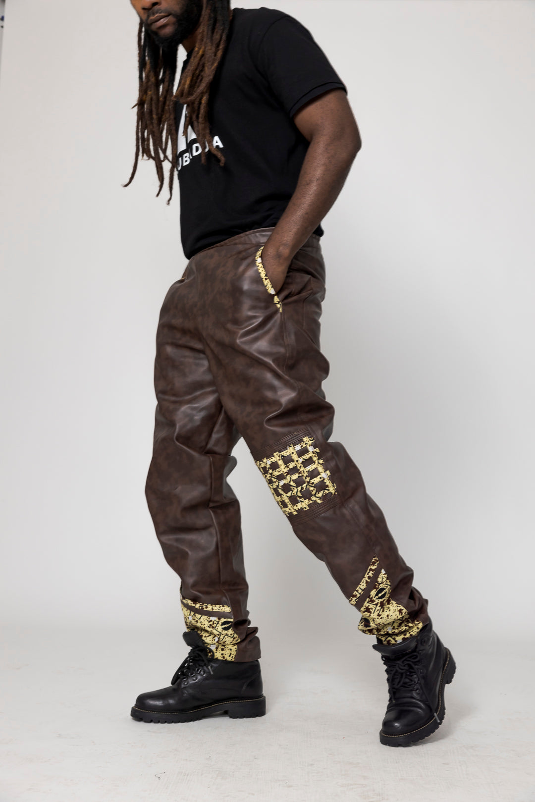 Kunstlederjacke und Hose Kingsy